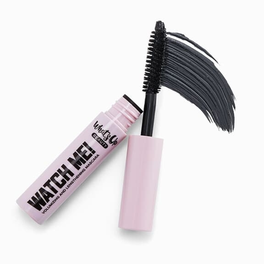 WHATS UP BEAUTY Watch Me! Volumizing and Lengthening Mascara in Black